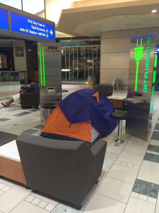 Staying At The Airport Overnight, You're Doing It Right