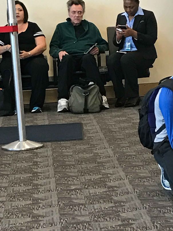 Saw Christopher Walken At The Airport Today