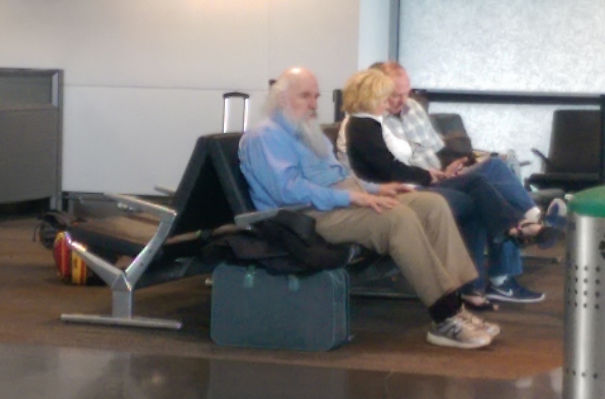This Guy At The Airport Looked So Much Like Charles Darwin That I Didn't Even Take His Picture... My Camera Just Naturally Selected Him