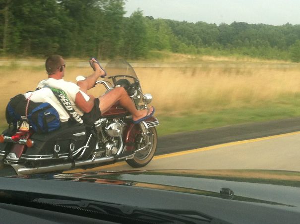 Saw This Guy Beach-Bound On Rt. 1 In Delaware