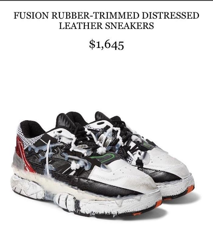 These Shoes Look Like Someone Busted A Nut All Over Them