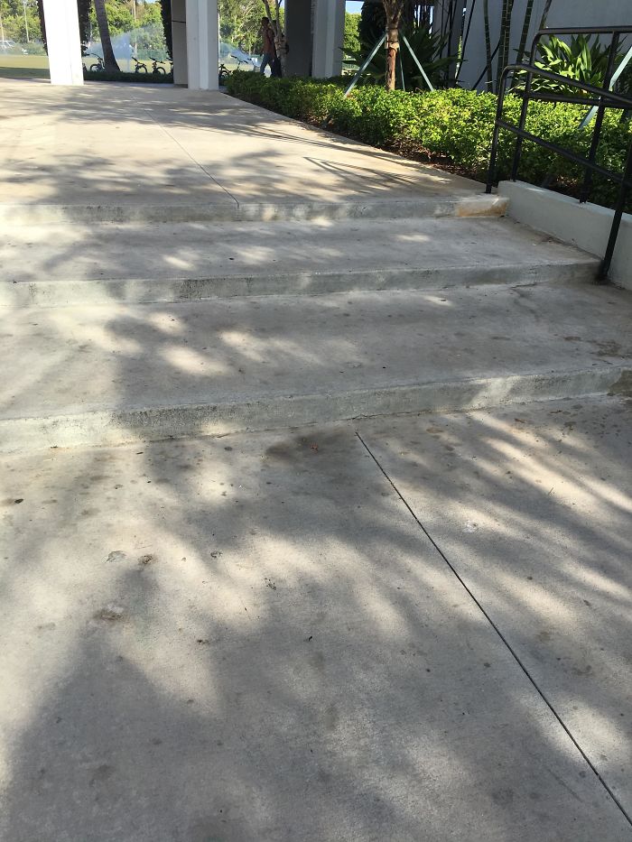 These Long Stairs That Require You To Have Either One Awkwardly Long Stride Or Two Awkwardly Short Strides For Each Step