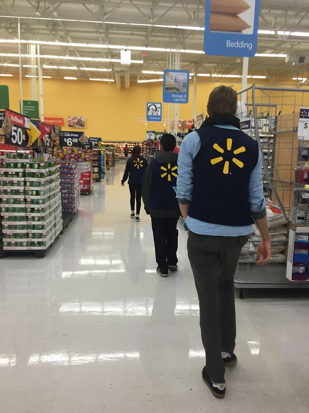 I Started A Walmart Train After Asking Where Their Ironing Boards Were. 1st Guy Eventually Asked The 2nd Guy Who Eventually Asked The Girl