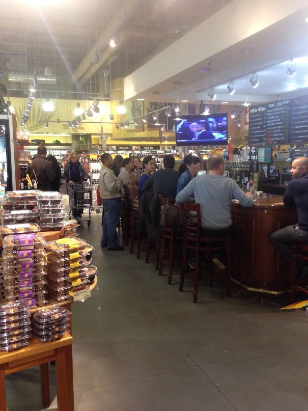Holy Crap!!! A Bar In The Grocery Store!!!!