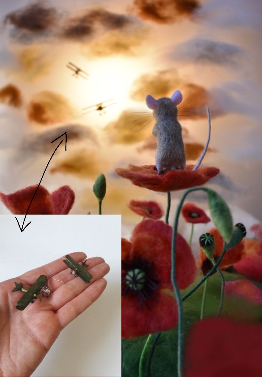 Mother Of Two Builds Beautiful 3d Felted Scenes To Produce Dreamy Digital Illustrations