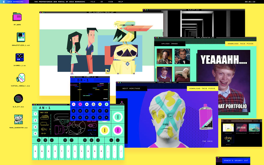 A Designer Just Dropped The Yellowest And Maddest Portfolio Of The Web
