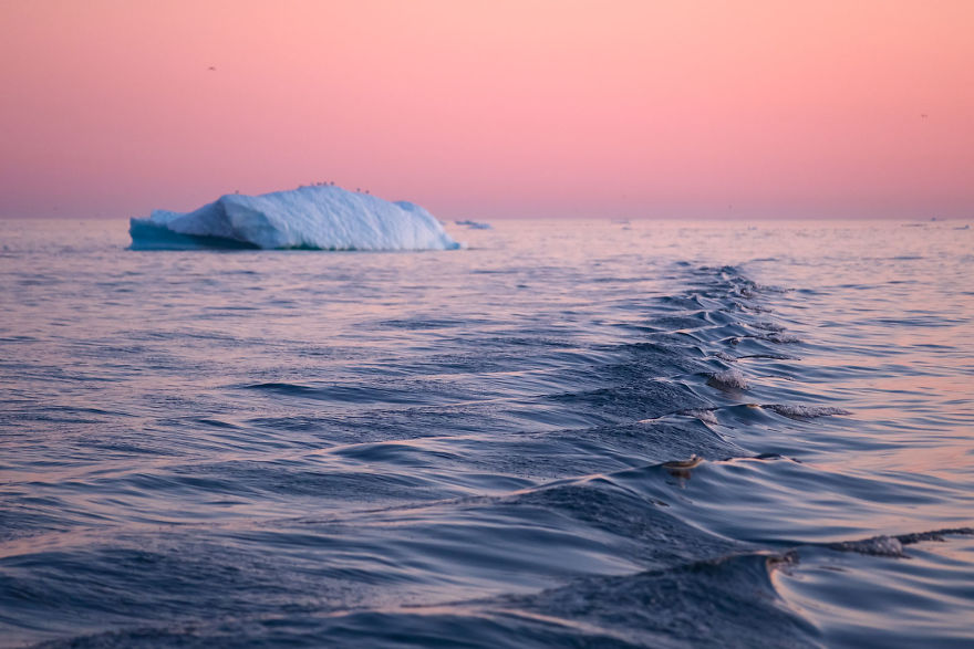 Fotografié un lugar de Groenlandia conocido por sus innumerables icebergs