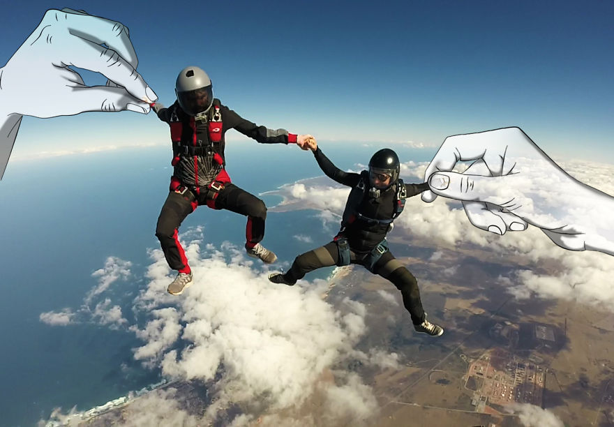 When Skydiving Meets Digital Art