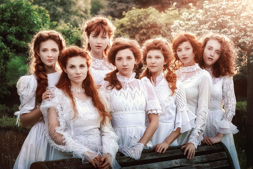 I Combined Vintage And Redheads To Recreate Paintings From The Past