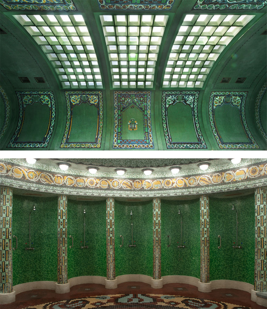 I Display The Iconic, 100-Year-Old Gellért Thermal Baths Through Startling Pairs Of Pictures