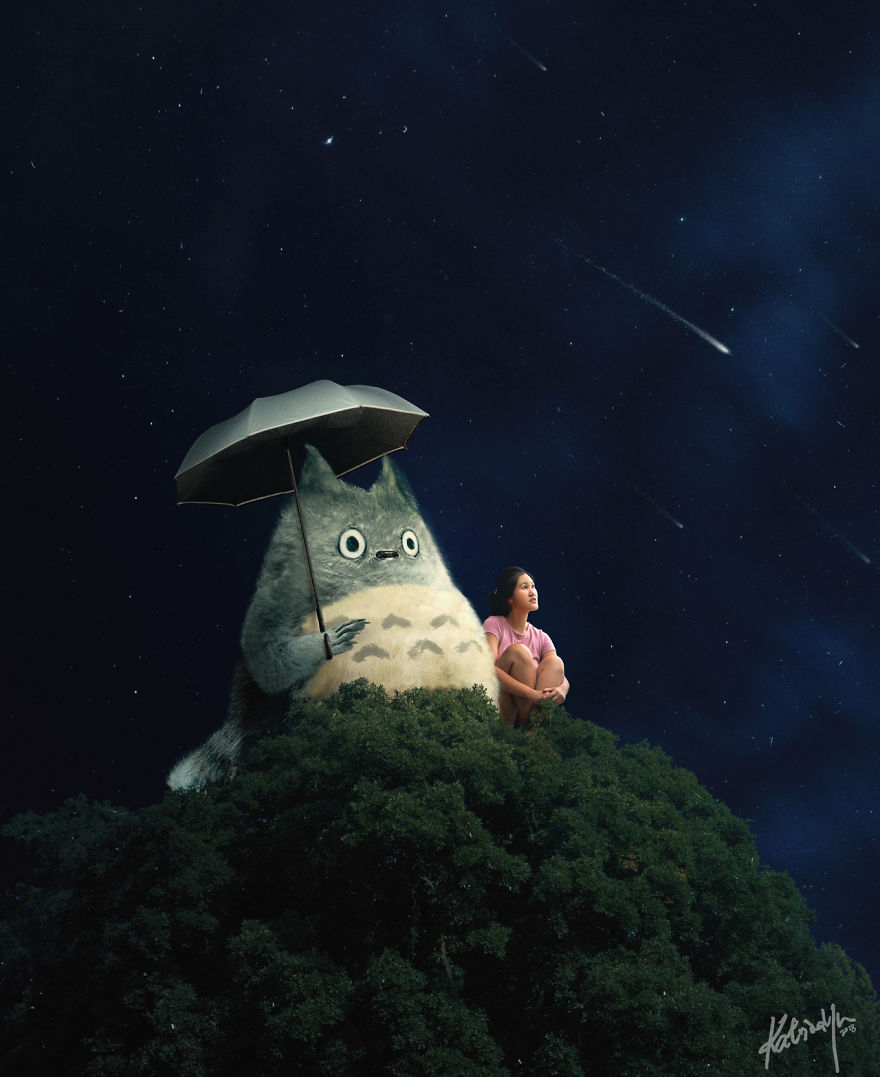 I Combined Photos To Recreate Scenes From Ghibli Studio