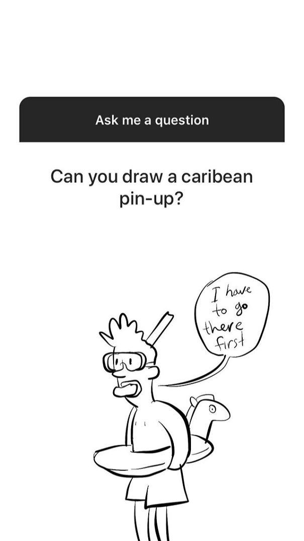 I Reply With Drawings To The New Instagram Questions Feature.