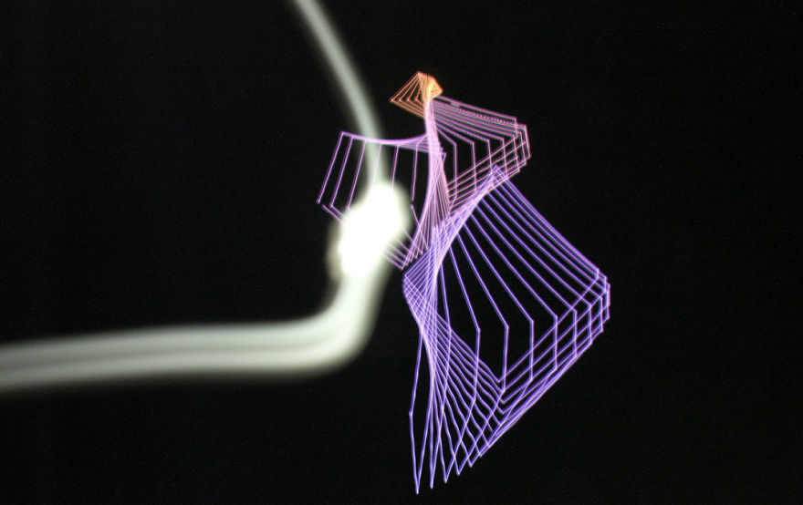 I Spent The Last Two Years Making A Light Painting Robot That Draws Natural Patterns