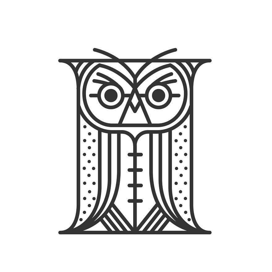 I Created An Alphabet From Owls