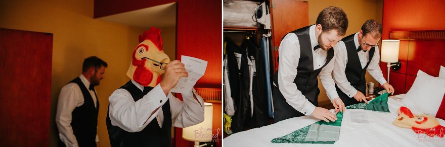 Groom Surprises Bride With A Chicken Head In Their Wedding Pictures