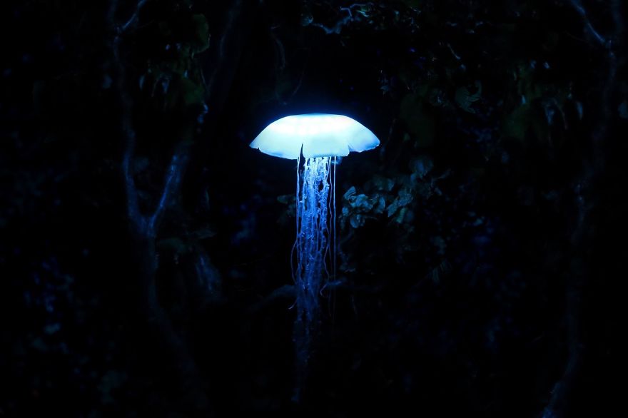 Realistic Moving Jellyfish Lamp - Motion Lights