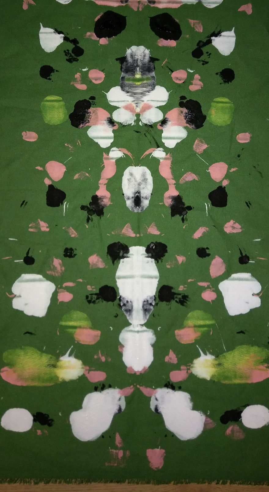 Remember Inkblot Test? I Took It As An Idea For Fabric Painting