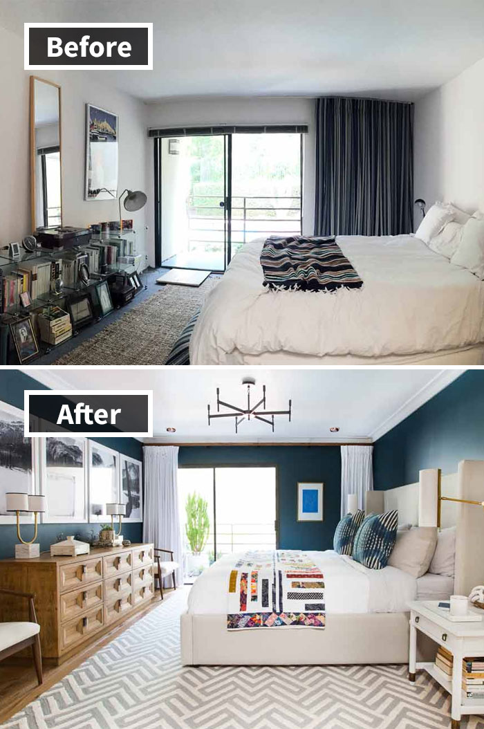 Glamorous Living Room Makeover - Before and After