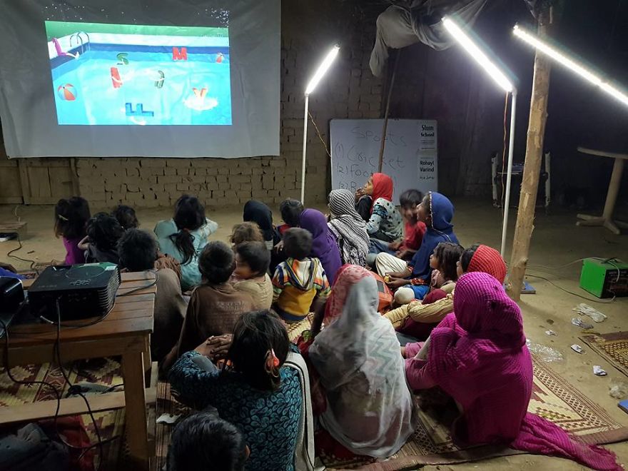 Pakistan's First Solar Night School, Perfect Solution To Educate 23 Million Out-Of-School Children