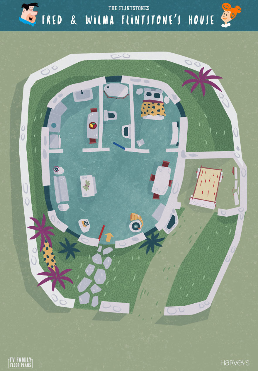 Seven Iconic Floor Plans From Famous Tv Shows