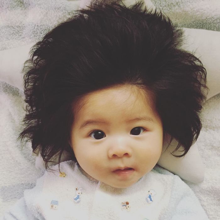 This Girl Is Only Six Months Old, But Her Hair Is So Amazing It Gained Her  70,000 Instagram Followers | Bored Panda
