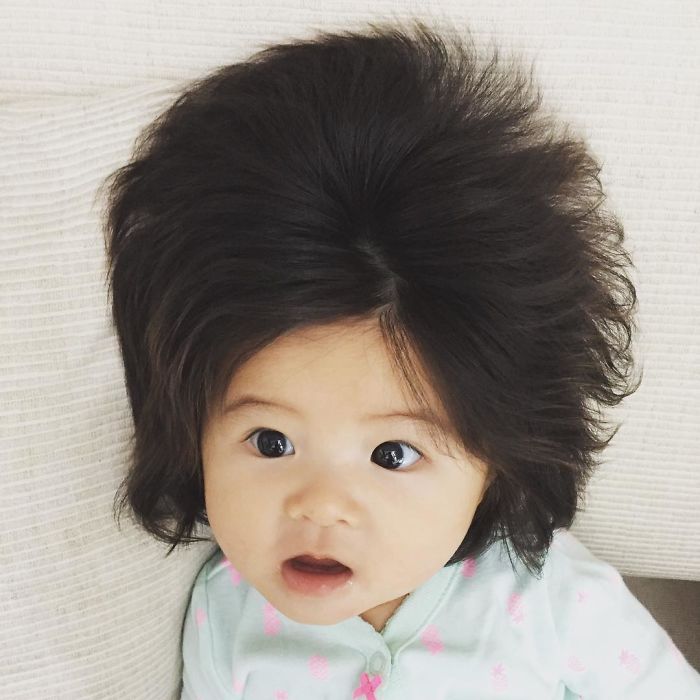 This Girl Is Only Six Months Old, But Her Hair Is So Amazing It Gained Her 70,000 Instagram Followers
