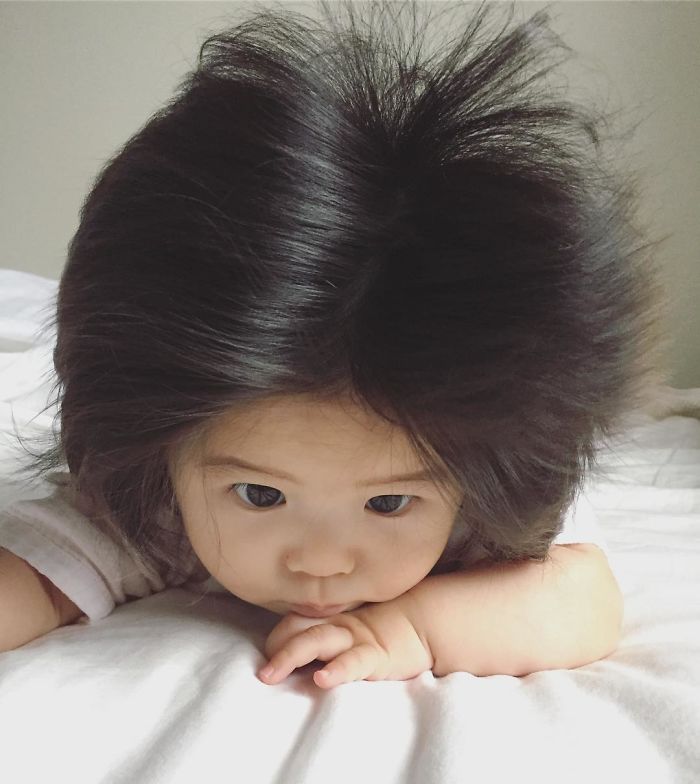 This Girl Is Only Six Months Old, But Her Hair Is So Amazing It Gained Her 70,000 Instagram Followers