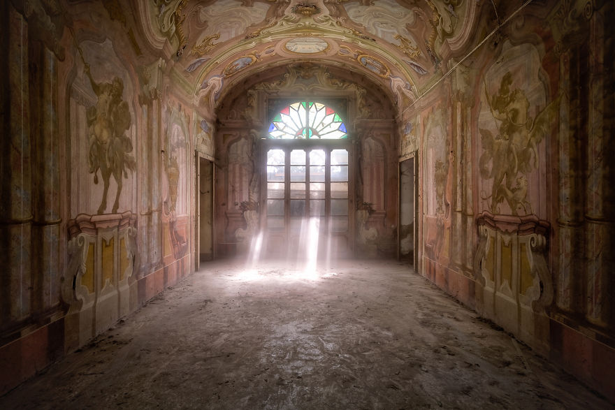 Frescoes On The Walls Of This Abandoned Farm