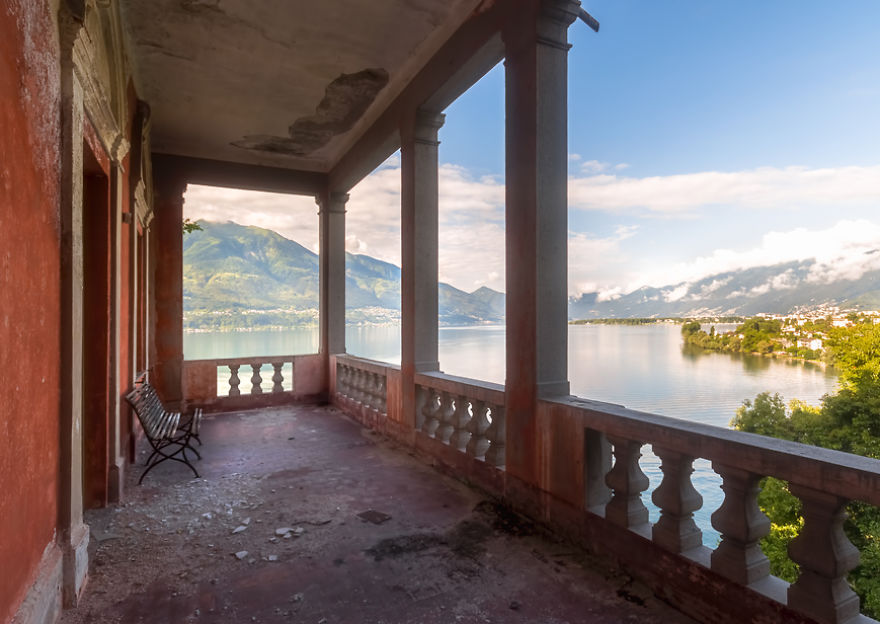 Balcony With A Perfect View In An Abandoned Villa