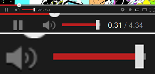The Volume Slider On Youtube. It's At Max Right Now