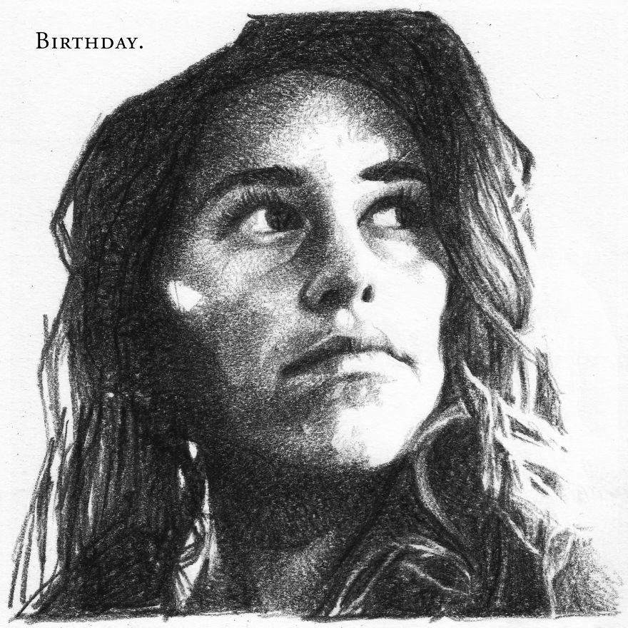 I've Drawn Hundreds Of Portraits Of My Friends For Their Birthdays