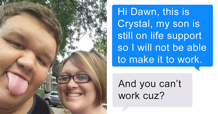 Woman Texts Manager She Can’t Make It To Work Cause Her Son Is On Life Support, Her Response Gets Her Fired