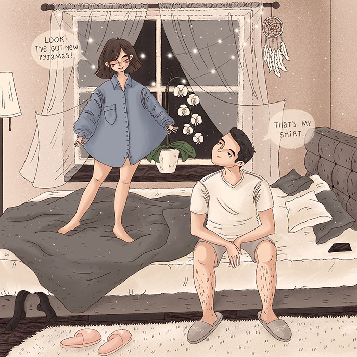 15 Illustrations Showing The Daily Joys Of Couple’s Life