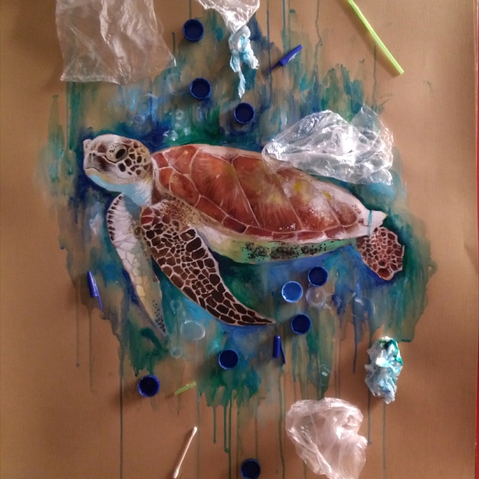 I Created These Two Paintings About Environmental Issues