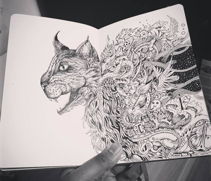 I Use Fineliners And A Sprinkle Of Imagination To Create These Detailed Drawings