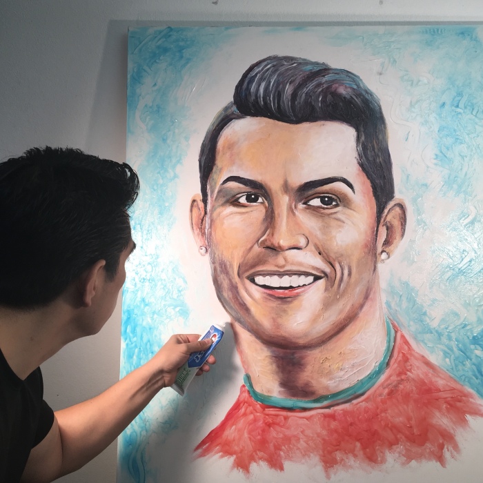 Amazing World Cup Players Portraits Made Completely With Toothpaste