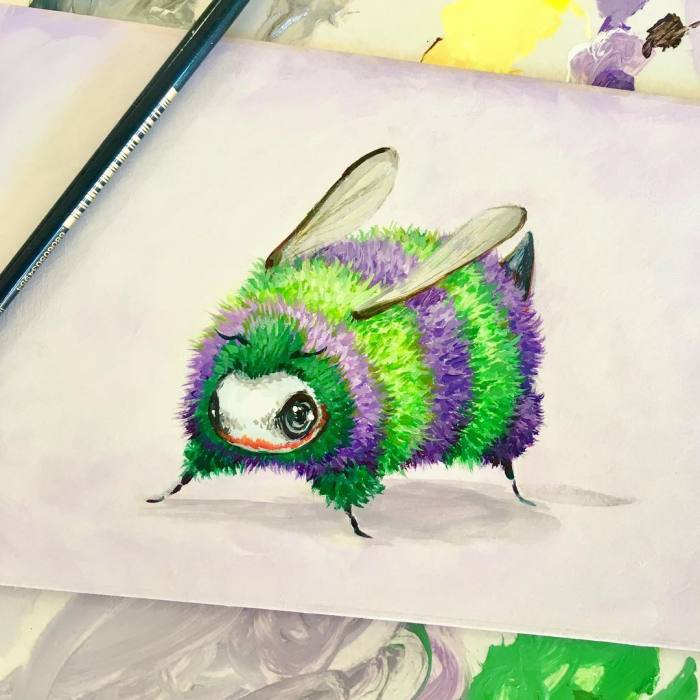Artist Paints Iconic Movie And Cartoon Characters As Bees, And The Result Is Extremely Cute