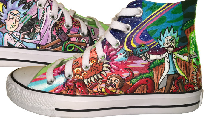 I Paint This Custom Rick & Morty Converse