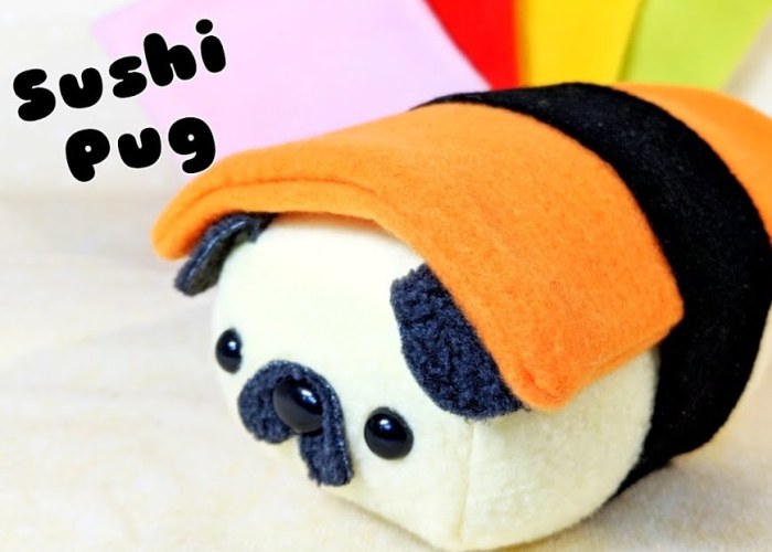 Cute Sushi Pugs