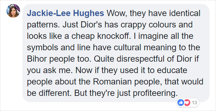 Romanian People Noticed That Dior Copied Their Traditional Clothing And Decided To Fight Back In A Genius Way