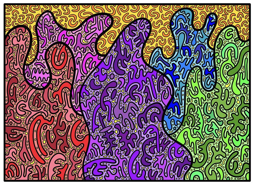 Amorphous Vibrant Doodle Blob! Amorphous Vibrant Doodle Blob!