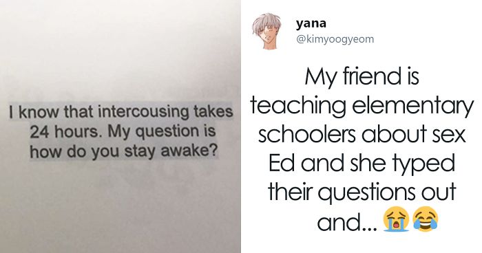Teacher Teaches Kids About Sex, Can't Stop Laughing At Their Questions