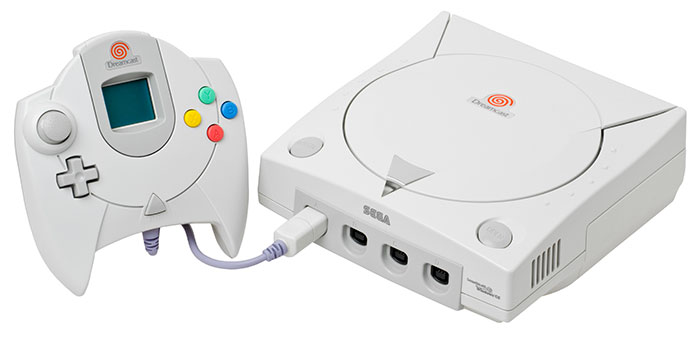 Picture of Dreamcast with controller