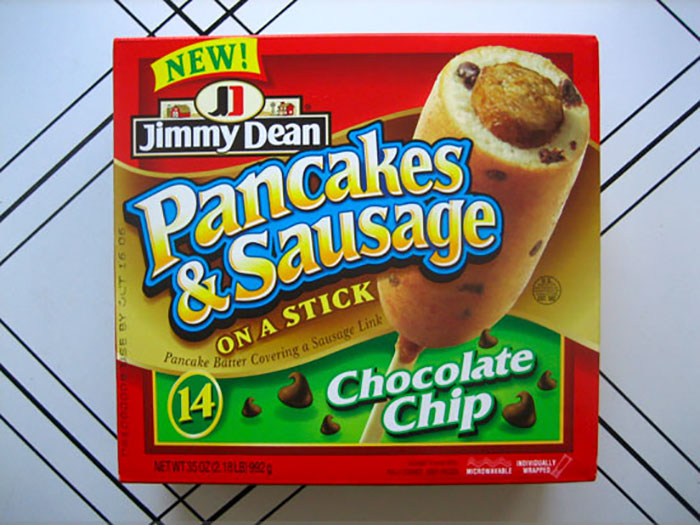 Jimmy Dean chocolate chip pancake-wrapped sausage box