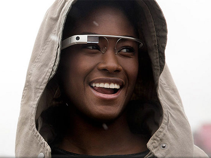 Person with Google glass