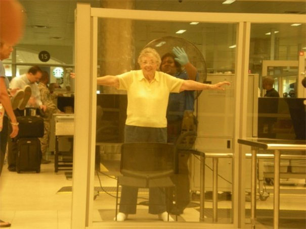 So I Flew With My Family To The Grand Canyon Last Week, And At Airport Security They Pulled My 89 Year Old Grandmother Out Of Line And Frisked Her. Thanks A Lot TSA