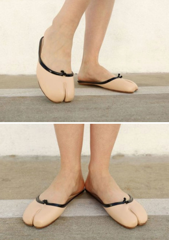 Nunca pensé que vería zapatos que parecieran pies de camello, pero...