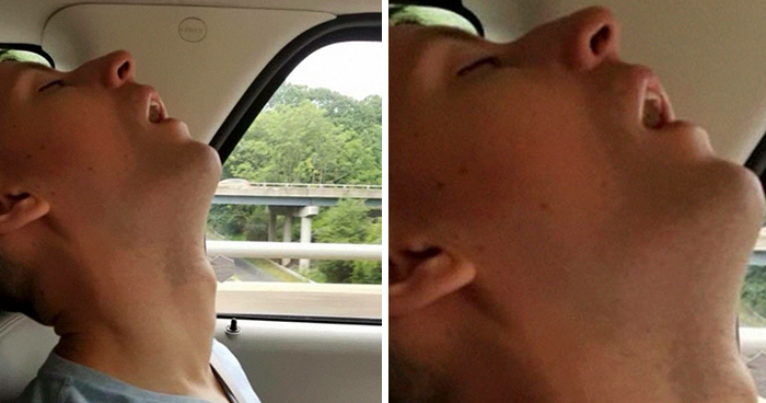 Guy Falls Asleep On Roadtrip, Girlfriend Asks Internet To Photoshop In What He Misses Along The Way