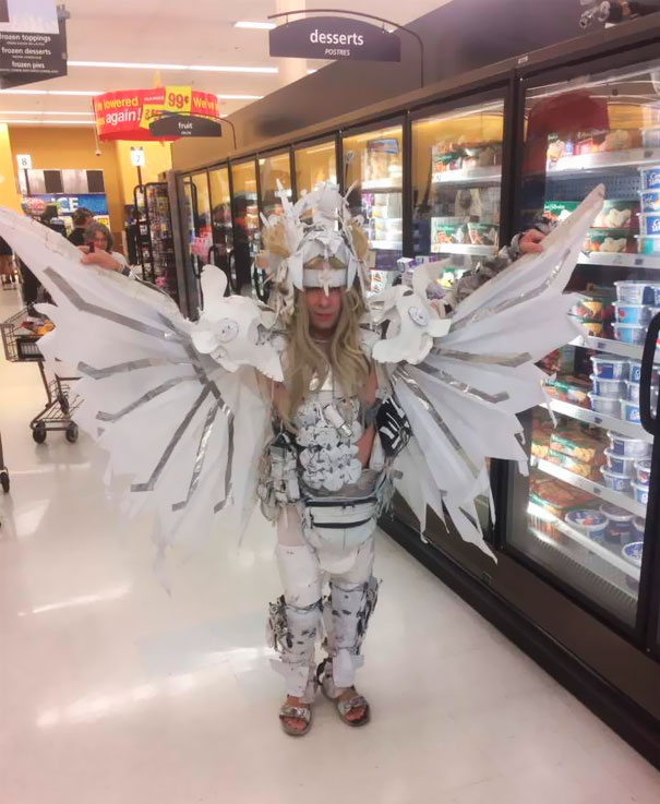 This Man Is Not A Cosplayer. This Is His Every Day Attire. I Met Him At Kroger. He Said He Is A Prince Of Heaven