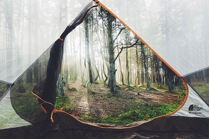 This Photo From Inside A Tent Looks Like Photoshop Trick